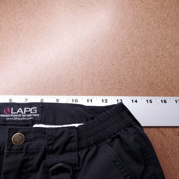 LAPG Tactical Cargo Ripstop Pants Wmns 26 Black Drawstring Hem Tactical Outdoor - Picture 4 of 11